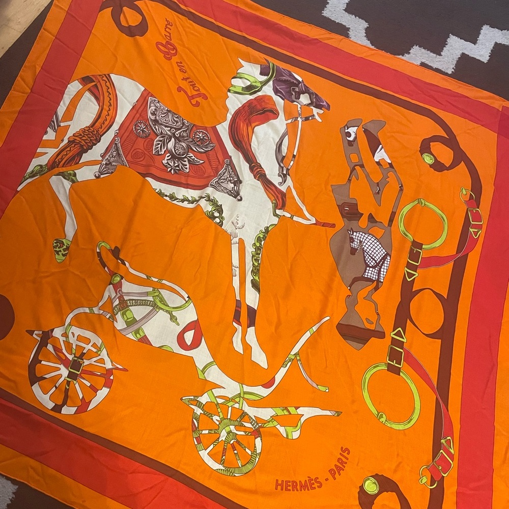 Hermes 140cm Cashmere/silk Shawl